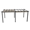6 x 3m Aluminium Pergola with Retractable Roof Outdoor Garden Gazebo Canopy Tent