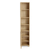 Tall Bathroom Cabinet, Oak Wood Effect Bathroom Tallboy Storage Unit,