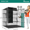 YITAHOME Large Cat Cage with Storage Cube, DIY Indoor Catio Enclosure Metal Play