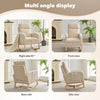 Nursery Nursing Rocking Chairs with Foot Rest High Backrest Rocker Glider Chair