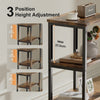 Side Table, Height Adjustable Bedside Table, End Table, Sofa Table, Nightstand