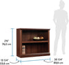2 Shelf Bookcase Small Open Storage Cabinet with Adjustable Shelf, Freestanding
