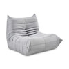 Cocoon Grey Floor Sofa Lounge Chair - Suede Effect