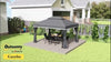 3 x 4m Aluminium Gazebo Marquee Canopy Pavilion Patio Party Tent