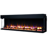 Media Wall Electric Fire 3D Fuel Bed & 13 LED Colours - Endeavour Fires Rosedale