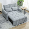 2 Seater Sofa Bed, 3-in-1 Sleeper Sofa with Adjustable Backrest
