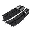 1 Pair Black Front Bumper Fog Light Cover Grilles For A6 C7 S-Line 2018