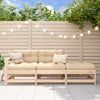 3 Piece Garden Lounge Set Solid Pinewood Modern Outdoor Furniture