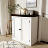 Sideboard, Rustic Storage Cabinet, Storage Cupboard with 2 Doors, Adjustable Zxp