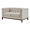 Dusk Chesterfield Stone Matte Velvet 2 Seater Sofa RRP £699