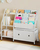 Kids Bookshelf and Toy Storage, Children's Bookcase with 3-Tier Storage Shelf a