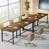 200 x 60cm Extra Long Computer Desk, Industrial Rectangular Double Office Desk