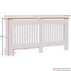 Arlington Radiator Cover White Traditional Modern Cabinet Wood Grill Furniture