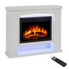 Electric Fireplace with Surround, LED Flame & Mood Light – Endeavour Ebberston