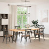 Dining Table Legs U-Shaped 2 pcs Natural Steel 50x(72-73) cm Steel