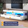 Modern 160 cm High Gloss TV Stand Cabinet with LED Lights for 55 / 65 Inch TV