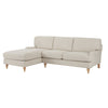 Dusk Hampshire Beige Textured Weave Left Hand Chaise Sofa RRP £899