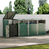 Large 4 Sheds Steel Outdoor Garden Wheelie Bin Store Storage for 4 Wheelie Bins