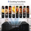 8-in-1 Air Fryer Double Digital Display Rapid Healthy Cooker Dual Basket 9L Tuyo
