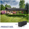 6m x 3m Garden Heavy Duty Pop Up Gazebo Marquee Party Tent Wedding Canopy Black