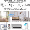 Portable Air Conditioning Unit, 9000 BTU Air Conditioner, AC Unit