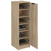Modern Wooden Narrow 1 Door Hallway Shoe Storage Cabinet Unit Organiser Wood