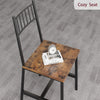 Dining Table Set for 4,Rectangular Table with Upholstered Chairs& Storage Benche