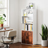 5-Tier Bookcase, Tall Bookshelf w/ Adjustable Shelf, Refurbished