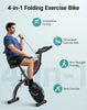 MERACH 4 in 1 Foldable Stationary Exercise Bike with Exclusive APP for Home Gym