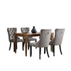 Set of 4 Velvet Dining Chairs High Back Wooden Legs for Home Dining Room Kitchen