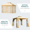 3(m) x 3(m) Patio Garden Metal Gazebo Marquee Party Tent Canopy Shelter Pavilion