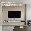 Pmnianhua Floating TV Stand, Wall Mounted Entertainment Center TV Media Console,