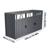 Outside Metal Bin Shed Triple Wheelie Bin Storage Cover Rubbish Dustbin Shed UK