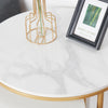 Nesting of Tables Marble Round Coffee Table Set fr Sofa Side Bedside Living Room