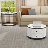 Nesting Coffee Tables Set of 2 Round Sofa Side Tables with Storage Living Room