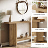 59" Farmhouse Entryway Console Table, 2-Tier Narrow Long Sofa Table Behind Couch