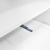 Coffee Table Cloud-Shaped Tea Table with Drawer and Open Storage Compartments