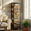 5-Tier Kitchen Storage Trolley,Organizer Cart with Pull-Out Drawers & Wheels