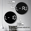 LED Large Digital Wall Clock Alarm Date Temperature Display with Remote Control