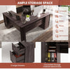 Home Office Study Workstation L-Shaped Corner Computer Desk w/ Cabinet