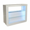 Fiesta High Gloss Bar Table Unit In White With LED Lighting