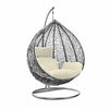 Hanging Rattan Egg Chair Garden Swing Chairs Patio Indoor Outdoor With Cushions