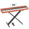 ♬Mustar 88 Semi Weighted Keys Digital Piano PortableKeyboard Pedal Stand Stool