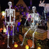 Halloween Giant Skeleton, 240cm Poseable Full Body Skeleton