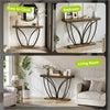 105cm Industrial Console Table, Narrow Long Sofa Table for Hallway, Entrance