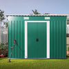 Metal Garden Shed 8 X 4ft Outdoor Yard Storage Tool House WITH FREE BASE & VENT