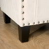 Tub Arm Chair Cream Velvet Luxury Statement Rivet Comfy Accent Armchair