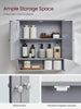 Bathroom Wall Cabinet Storage Cupboard with Mirror Wooden Shelves
