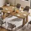 70.87 Inch Modern Rectangle Dining Table Solid Wood Kitchen Table for 6-8 People
