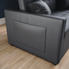 Living Room Sofa Bed Pull Out 2 SeaterConvertible Sleeper 2 with Cushions Grey